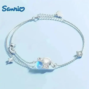 Sanrio Cinnamoroll Moonstone Bracelet - Bear Hugs