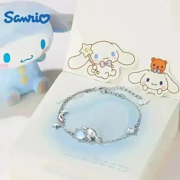 Sanrio Cinnamoroll Moonstone Bracelet - Bear Hugs