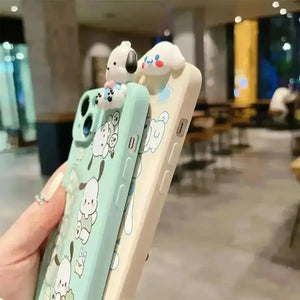Sanrio Cinnamoroll Pochacco Beaded Case (For iPhones) - Bear Hugs