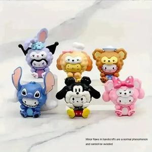 Sanrio Cosplay Ornament Figurines (Set of 6) - Bear Hugs