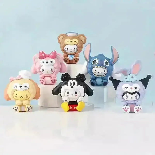 Sanrio Cosplay Ornament Figurines (Set of 6) - Bear Hugs