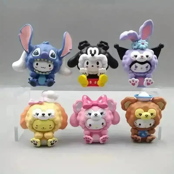 Sanrio Cosplay Ornament Figurines (Set of 6) - Bear Hugs