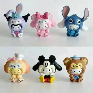 Sanrio Cosplay Ornament Figurines (Set of 6) - Bear Hugs