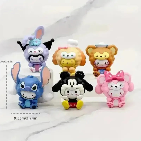 Sanrio Cosplay Ornament Figurines (Set of 6) - Bear Hugs