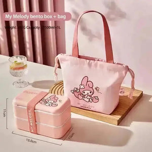 Sanrio Double Layer Bento Box - Bear Hugs