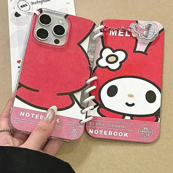 Sanrio Flip Book Folding Case (For iPhones) - Bear Hugs