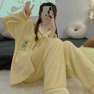 Sanrio Fluffy Pajamas Set - Bear Hugs