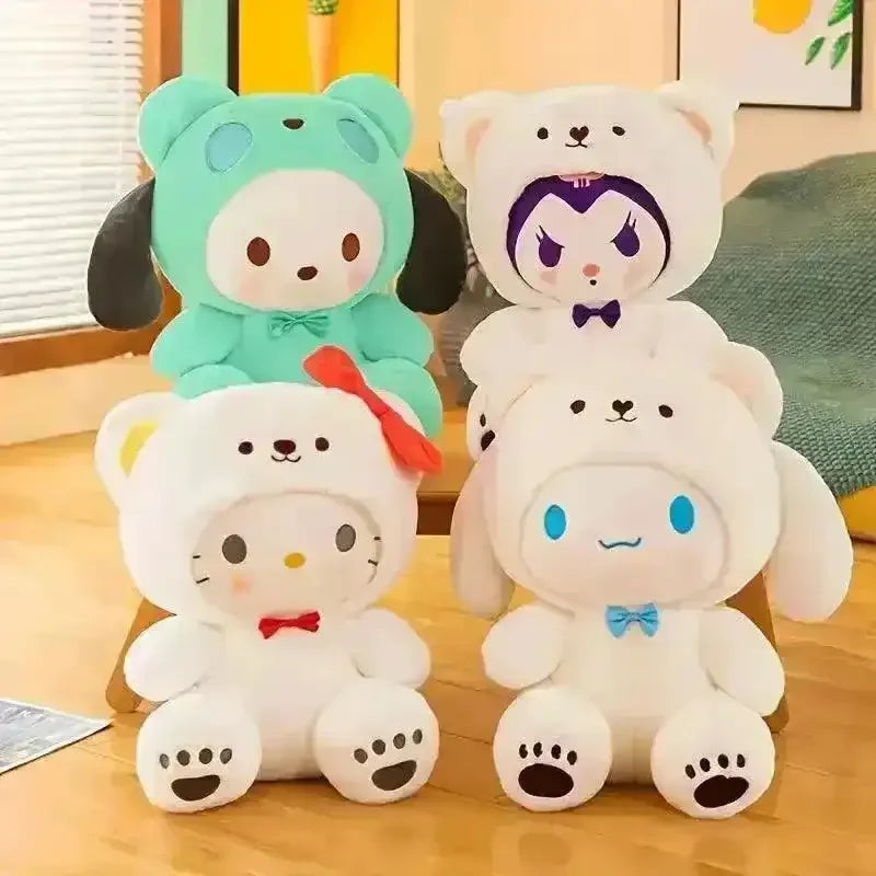 Sanrio Furry Giant Plush Keychain - Bear Hugs