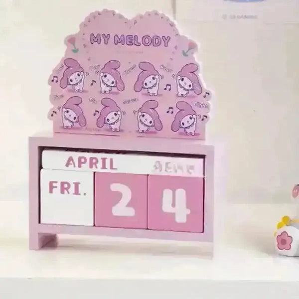 Sanrio Good Time Wooden Countdown Desk Calendar - Bear Hugs