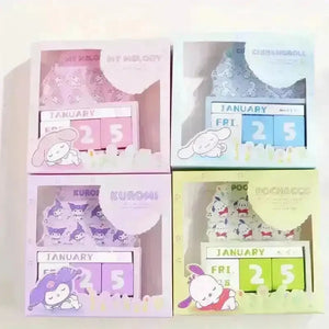 Sanrio Good Time Wooden Countdown Desk Calendar - Bear Hugs