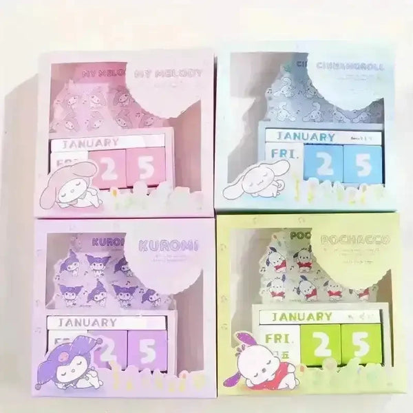Sanrio Good Time Wooden Countdown Desk Calendar - Bear Hugs