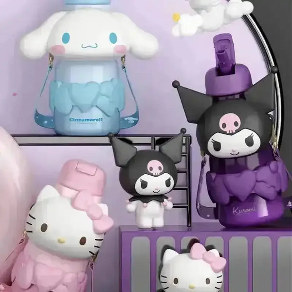 Sanrio Heart and Face Series Insulated Bottle (650 ml) - Bear Hugs