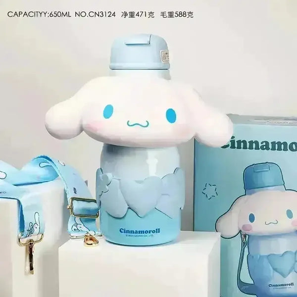 Sanrio Heart and Face Series Insulated Bottle (650 ml) - Bear Hugs