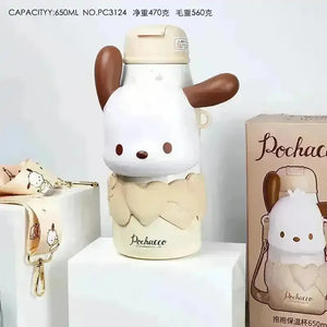 Sanrio Heart and Face Series Insulated Bottle (650 ml) - Bear Hugs