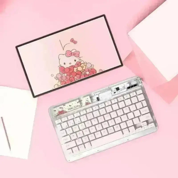 Sanrio Hello Kitty Ambidextrous Mouse and Wireless Keyboard - Bear Hugs