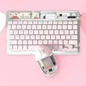 Sanrio Hello Kitty Ambidextrous Mouse and Wireless Keyboard - Bear Hugs