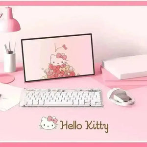 Sanrio Hello Kitty Ambidextrous Mouse and Wireless Keyboard - Bear Hugs