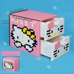 Sanrio Hello Kitty Drawers Building Block Set - Bear Hugs