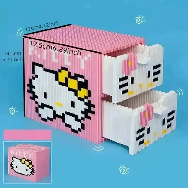 Sanrio Hello Kitty Drawers Building Block Set - Bear Hugs