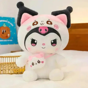 Sanrio Hooded Kuromi Bag Plushie - Bear Hugs