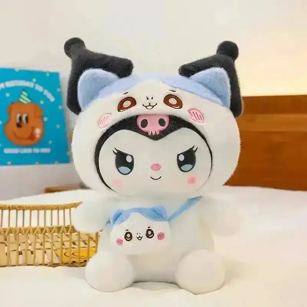 Sanrio Hooded Kuromi Bag Plushie - Bear Hugs