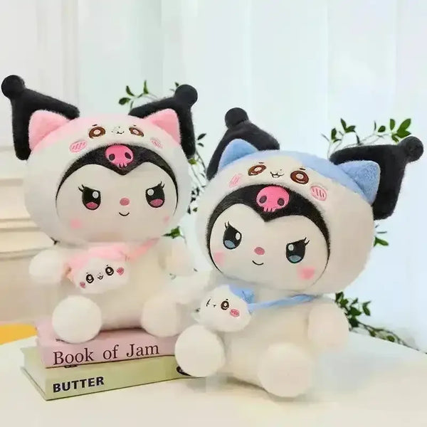 Sanrio Hooded Kuromi Bag Plushie - Bear Hugs