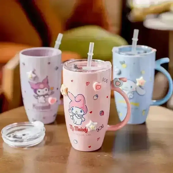 Sanrio Kawaii Ceramic Coffee Mugs (580 ml) - Bear Hugs