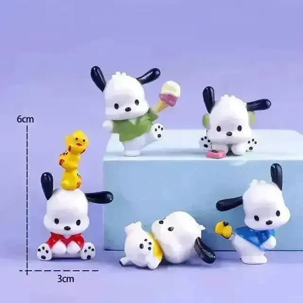Sanrio Kawaii Character Figurine Set (5 pcs) - Bear Hugs