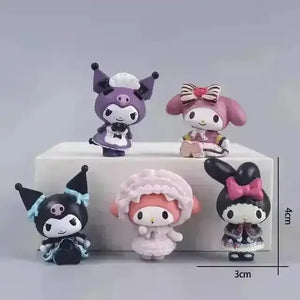 Sanrio Kawaii Character Figurine Set (5 pcs) - Bear Hugs