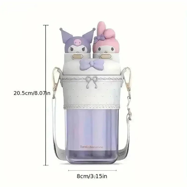 Sanrio Kuromi 2 in 1 Lolita Straw Bottle (700 ml) - Bear Hugs