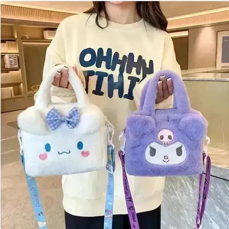 Sanrio Kuromi & Cinnamoroll Plush Sling Bags - Bear Hugs
