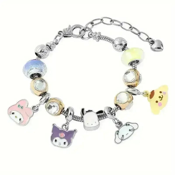 Sanrio Kuromi and Friends Charm Bracelet - Bear Hugs