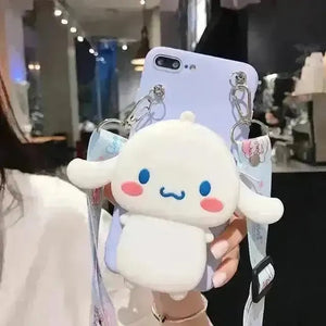Sanrio Kuromi & Friends Wallet TPU Case (For iPhones) - Bear Hugs