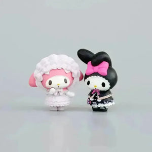 Sanrio Kuromi and My Melody Mini Figures - Bear Hugs