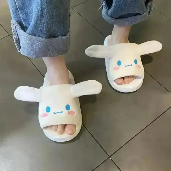 Sanrio Kuromi Cinnamoroll Plush Indoor Slippers - Bear Hugs