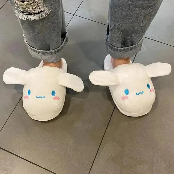Sanrio Kuromi Cinnamoroll Plush Indoor Slippers - Bear Hugs