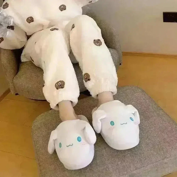 Sanrio Kuromi Cinnamoroll Plush Indoor Slippers - Bear Hugs