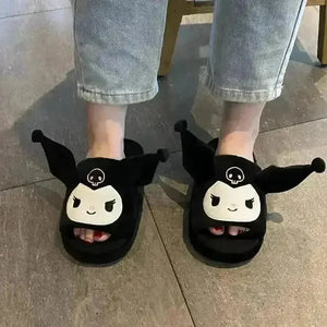 Sanrio Kuromi Cinnamoroll Plush Indoor Slippers - Bear Hugs