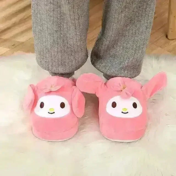 Sanrio Kuromi Cinnamoroll Plush Indoor Slippers - Bear Hugs