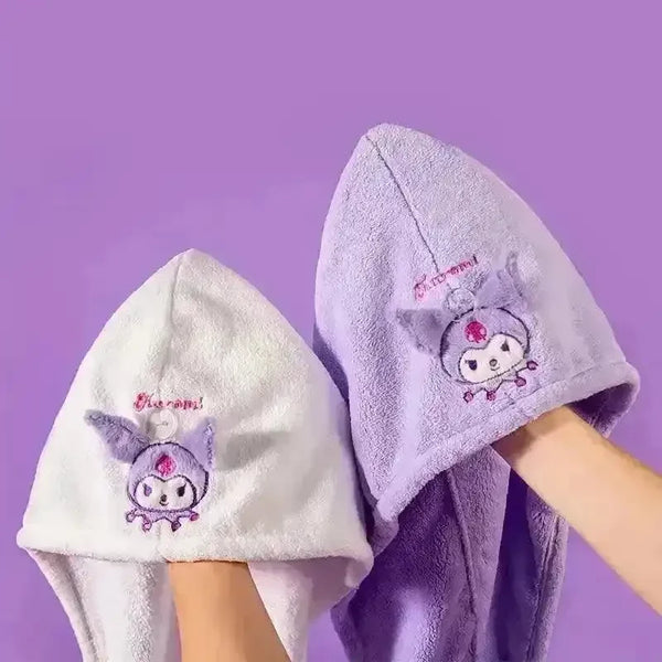Sanrio Kuromi Hello Kitty Cinnamoroll Soft Absorbent Bath Cap - Bear Hugs