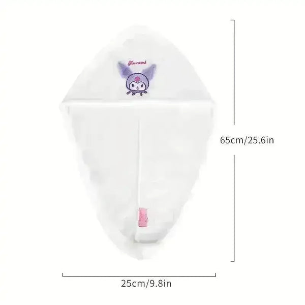 Sanrio Kuromi Hello Kitty Cinnamoroll Soft Absorbent Bath Cap - Bear Hugs