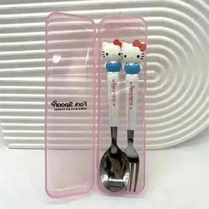 Sanrio Kuromi Hello Kitty Cinnamoroll Spoon Fork Set - Bear Hugs