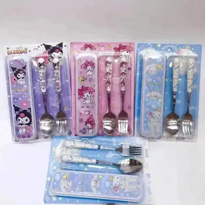 Sanrio Kuromi Hello Kitty Cinnamoroll Tableware Set (2 Pcs) - Bear Hugs