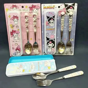 Sanrio Kuromi Hello Kitty Cinnamoroll Tableware Set (2 Pcs) - Bear Hugs