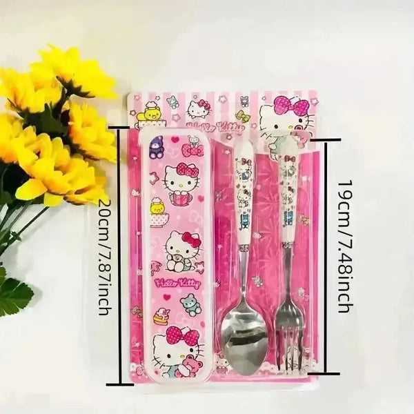 Sanrio Kuromi Hello Kitty Cinnamoroll Tableware Set (2 Pcs) - Bear Hugs
