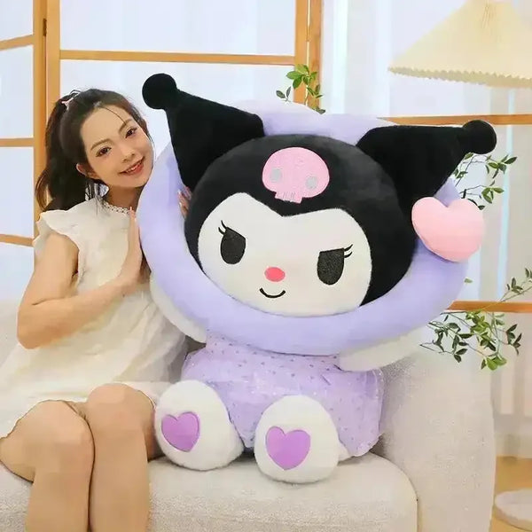 Sanrio Kuromi Hello Kitty Heart Plushies - Bear Hugs