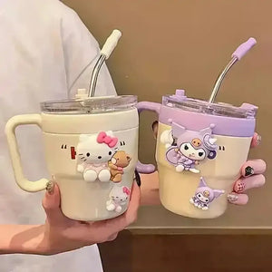 Sanrio Kuromi Hello Kitty Stainless Steel Mug (480 ml) - Bear Hugs