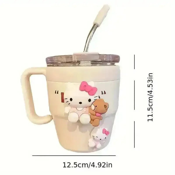 Sanrio Kuromi Hello Kitty Stainless Steel Mug (480 ml) - Bear Hugs