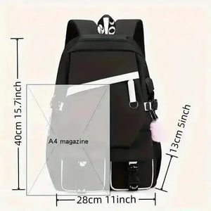 Sanrio Kuromi Kawaii Fashion Backpack - Bear Hugs