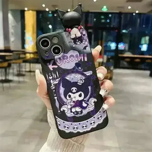 Sanrio Kuromi Lanyard Pearl Beads Phone Case (For iPhones) - Bear Hugs